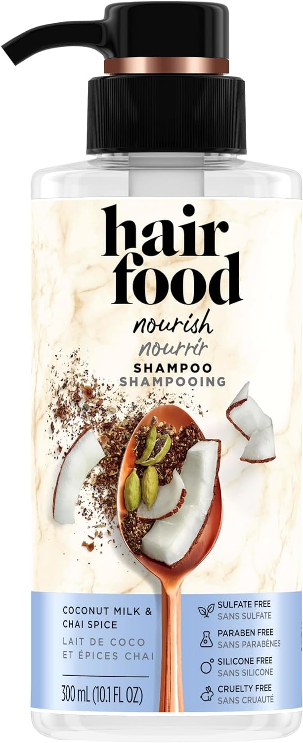 Hair Food Nourishing Shampoo with Coconut Milk & Chai Spice, 300 ml