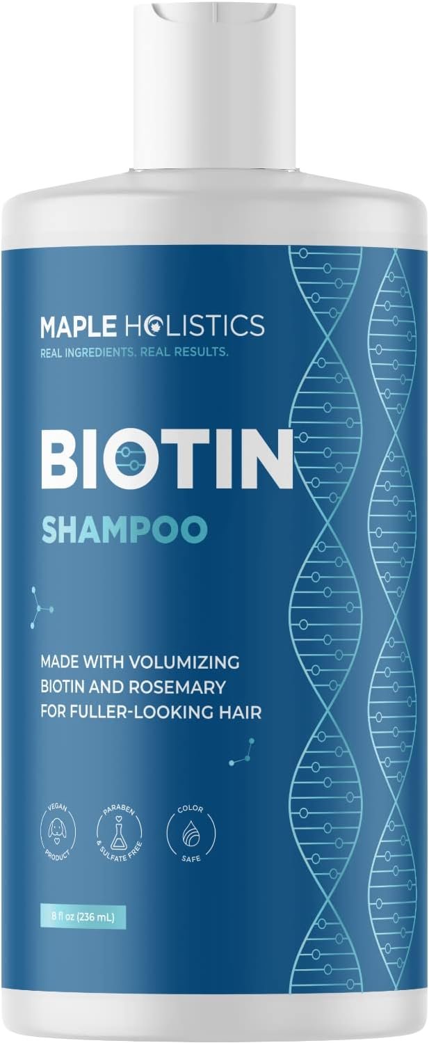 Shampoo for Thinning Hair and Hair Loss – Volumizing Biotin Shampoo for Hair Growth with Rosemary Argan Oil and Evening Primrose Oil – Sulfate Free Anti Dandruff Shampoo for Itchy Scalp and Hair Care