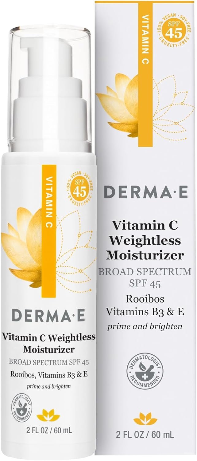 Derma E Vitamin C Weightless Moisturizer SPF 45 Unisex Moisturizer 2 oz