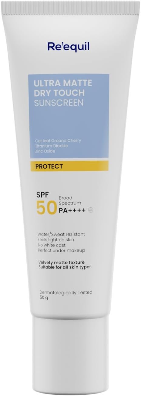 RE’ EQUIL Ultra Matte Dry Touch Sunscreen Gel SPF 50 PA++++