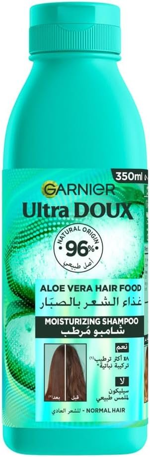 Garnier Ultra Doux Hair Food Moisturising Aloe Vera Shampoo For Normal Hair 350ML