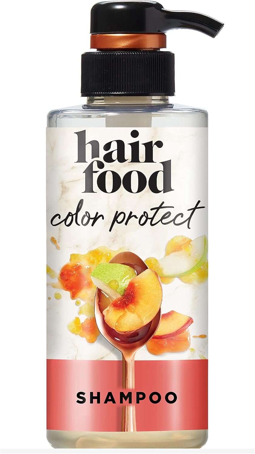 Hair Food White Nectarine & Pear Color Protect Shampoo, 10.1 fl oz, For Color Treated Hair, 2.707 Fl oz, 10.1 Fl Oz (Pack of 1)