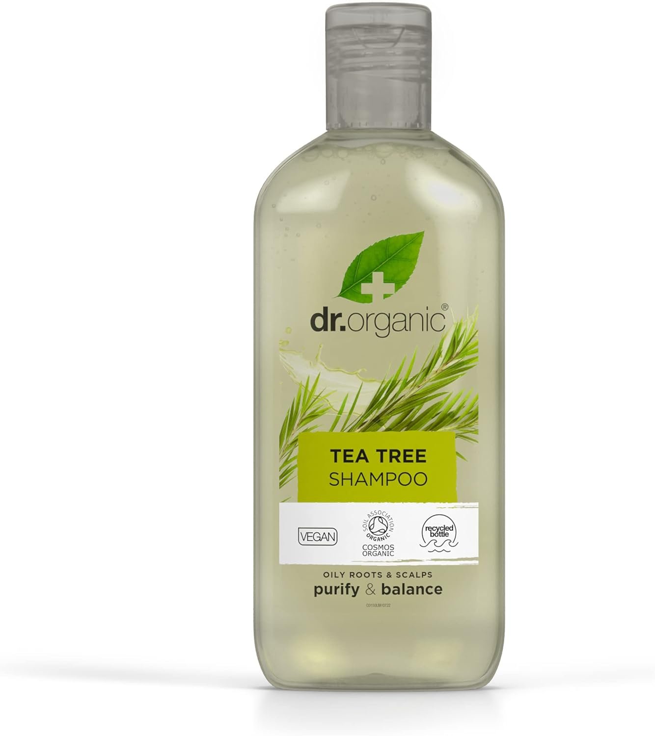 Dr. Organic Dr Organic, Organic Tea Tree Shampoo, Natural, Vegan, Cruelty Free, Paraben & Sls Free, Eco Friendly Recyclable Packaging, For Women & Men, Palm Oil Free, 265Ml